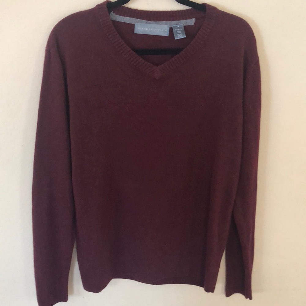 SZ M Mens Oscar De La Renta Long Sleeve Sweater